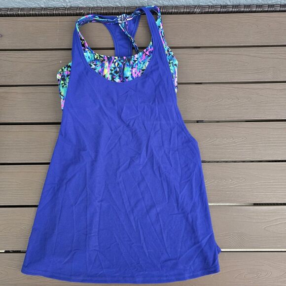 TYR Machu Pichau Multicolor Racerback Top W/ Boyshorts & Tank Sz S New Sample - Picture 4 of 5